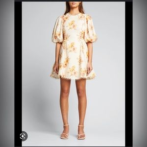 Zimmermann rosa laced mini dress (brand new, size 0p)